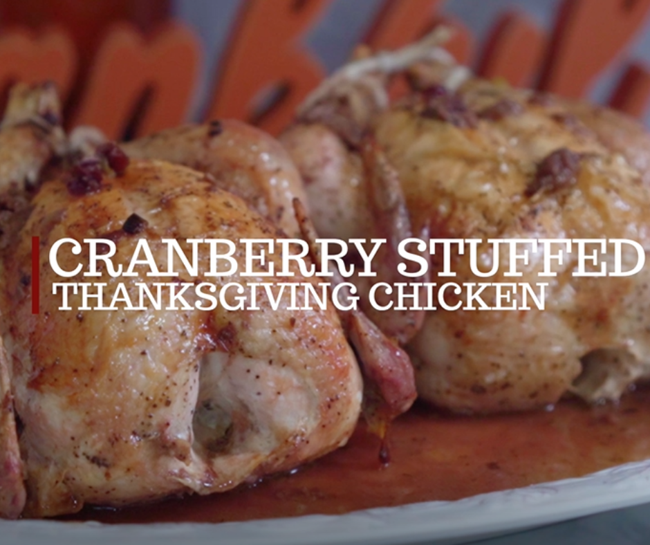 Cranberry Stuffed Thanksgiving Chicken