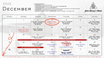2025 Holiday Farmshare calenders