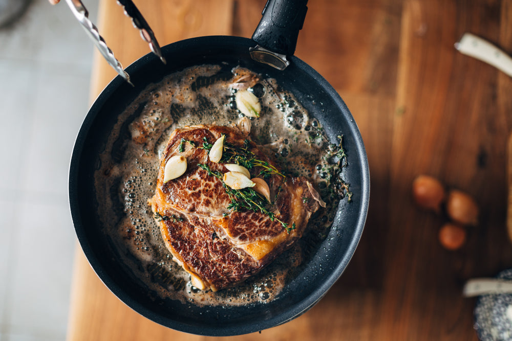 Garlic Butter Reverse-Seared Steak