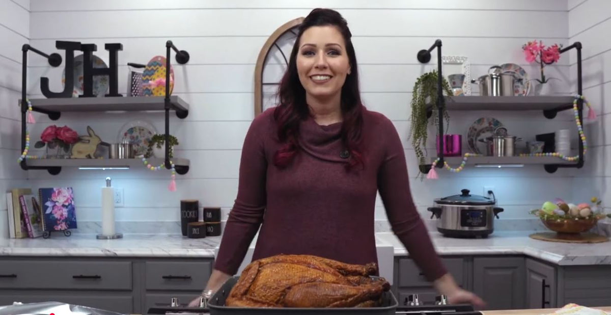Preparing the Smoked Turkey with Katie